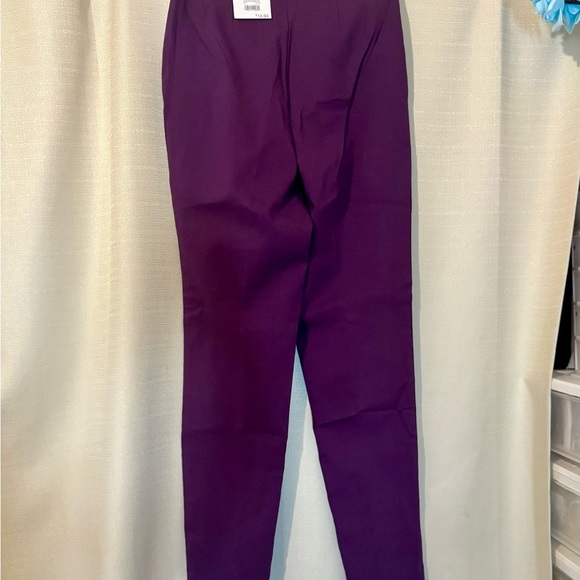 Millennium Skinny Crop Side Zipper Stretch Womens Pants Purple Size 4 NEW - Picture 6 of 6